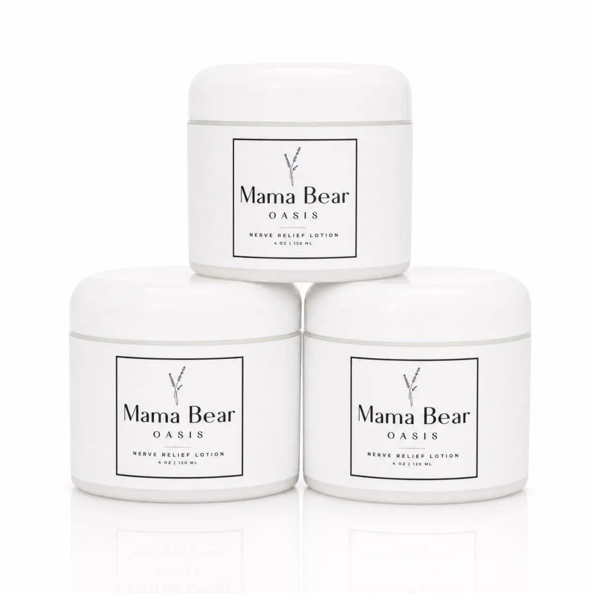 Kit de tres frascos de Crema de Magnesio Mama Bear
